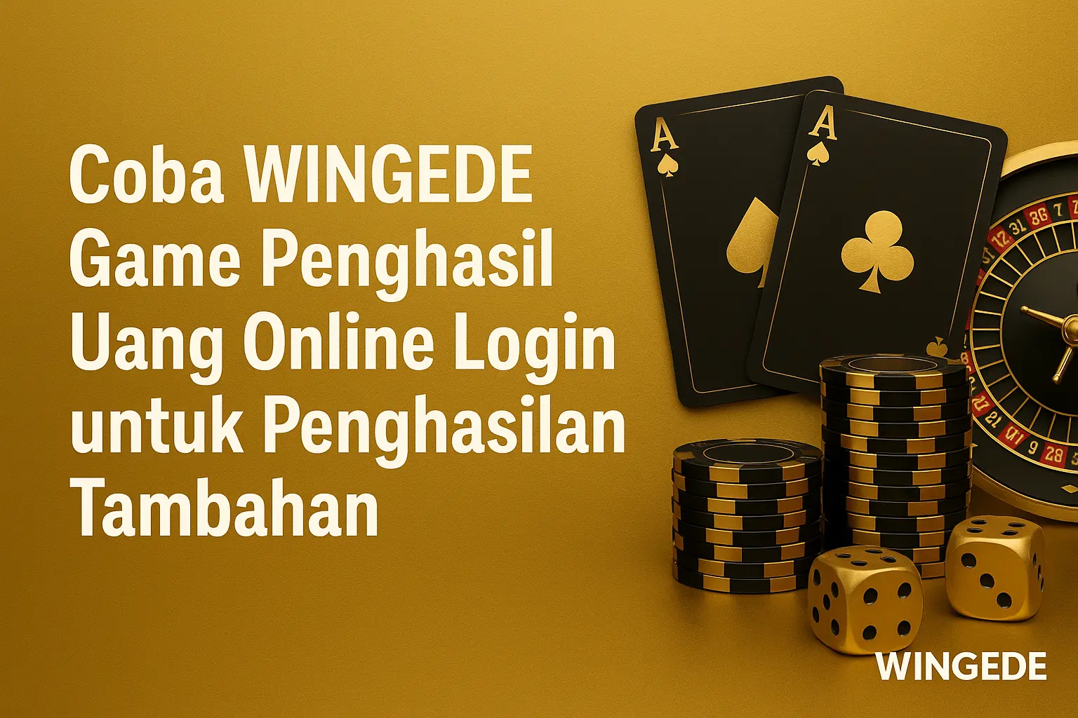 Coba WINGEDE Game Penghasil Uang Online Login untuk Penghasilan Tambahan